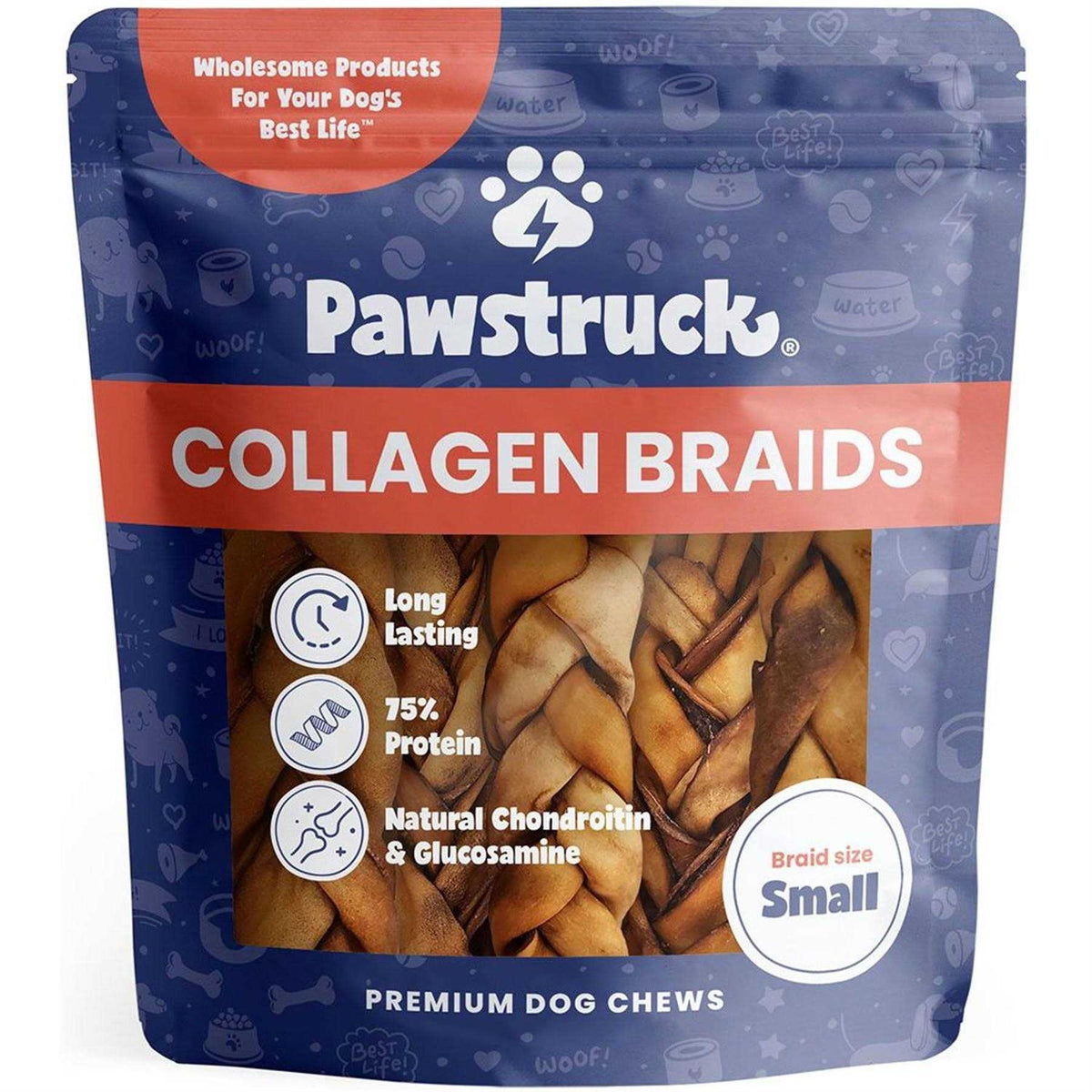 Natural Beef Collagen Braids for Dogs B971