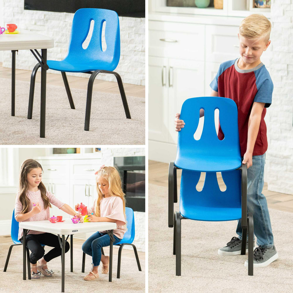 Children’s Stacking Chair 4 Pack Dragonfly Blue M212