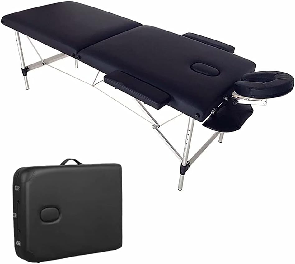 3 Folding Portable Adjustable Massage Table with Carrying Case C431551