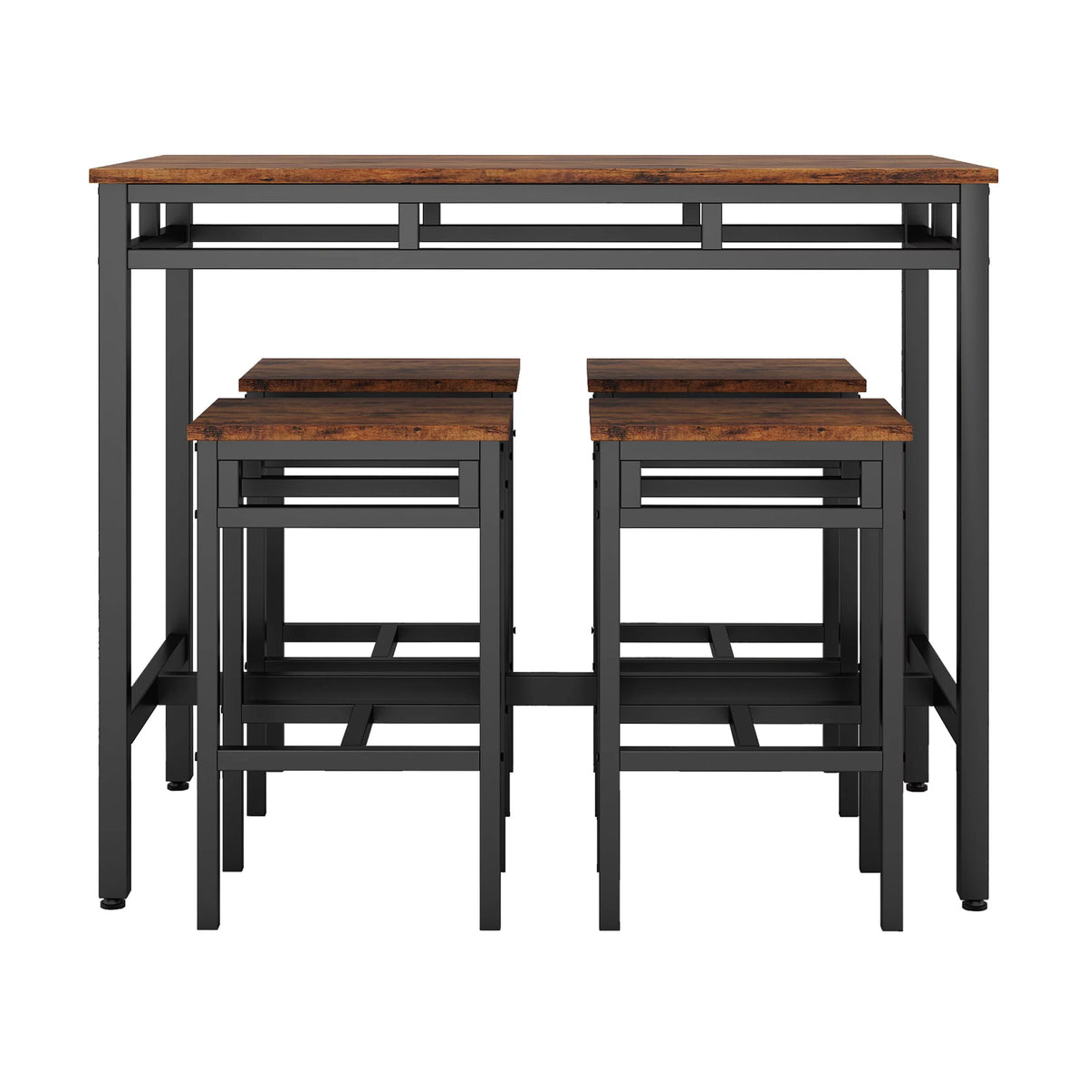 5 Piece Dining Table Set with 4 Stools H382