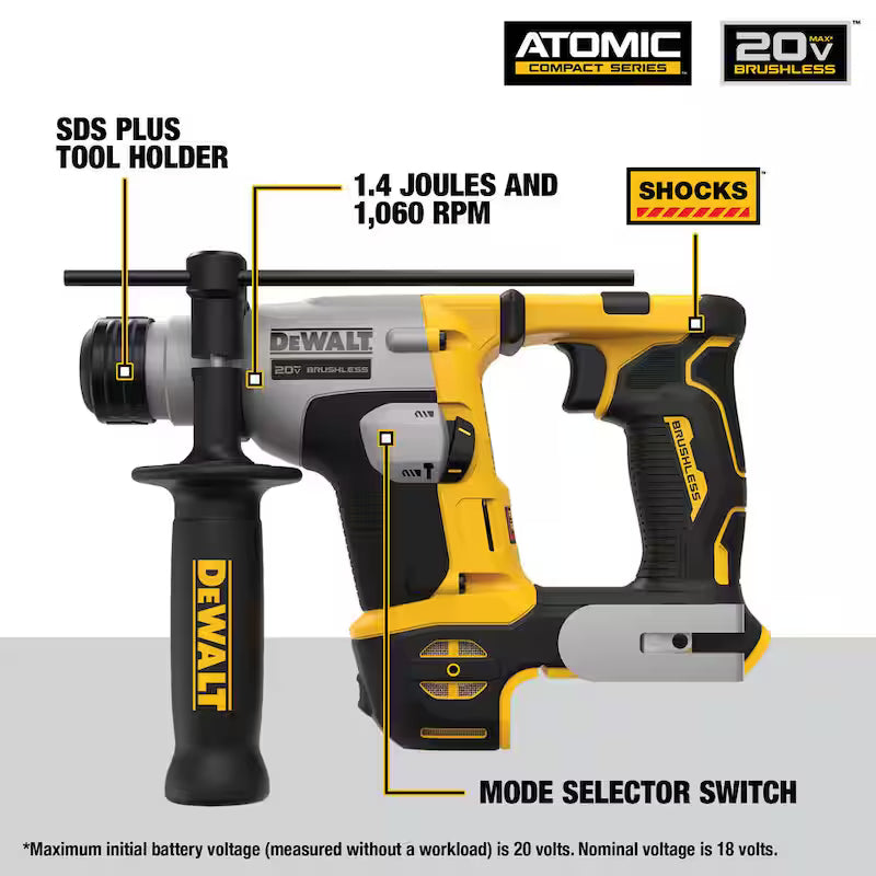 20V MAX Cordless Brushless Compact SDS Plus Hammer Drill Z8528