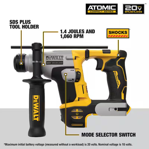 20V MAX Cordless Brushless Compact SDS Plus Hammer Drill Z8528