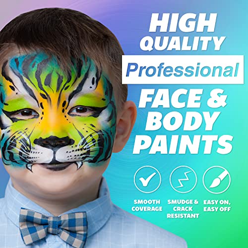 Water Activated Hypoallergenic Face Paint Palette Z361