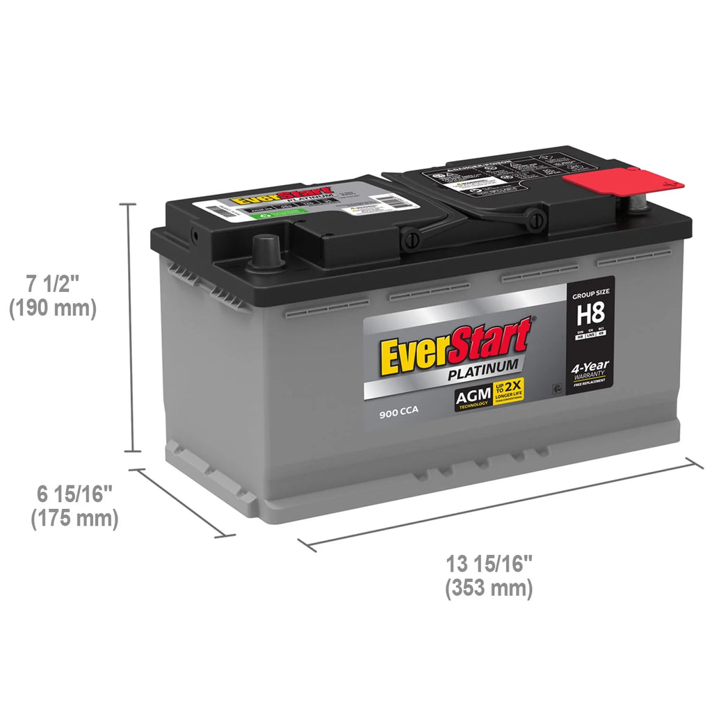 AGM Battery Group Size H8 12 Volt 900 CCA S664149
