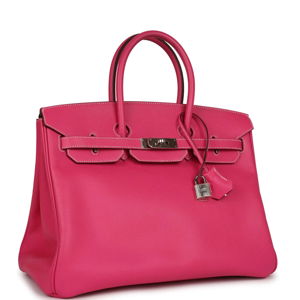Pre-owned Rose Tyrien Epsom Leather Handbag C9753