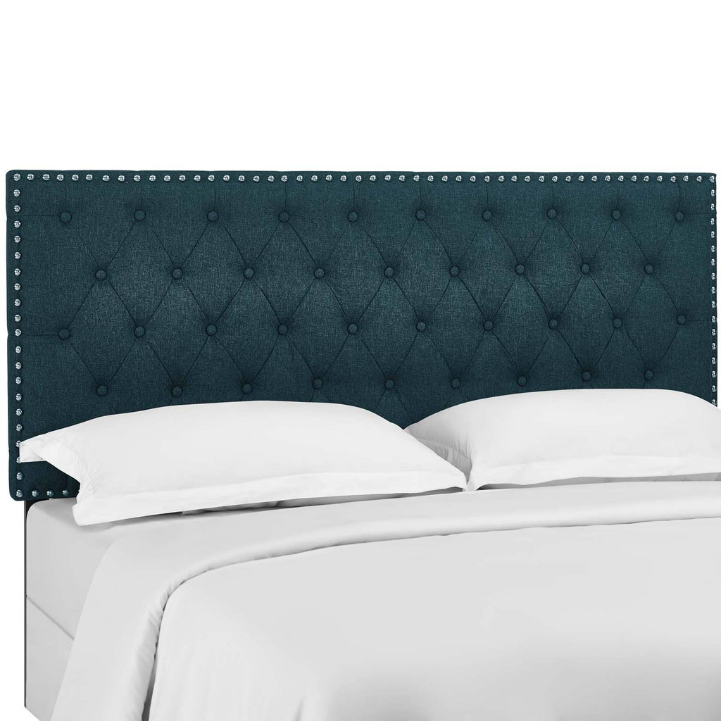 King and California King Upholstered Linen Fabric Headboard Z632