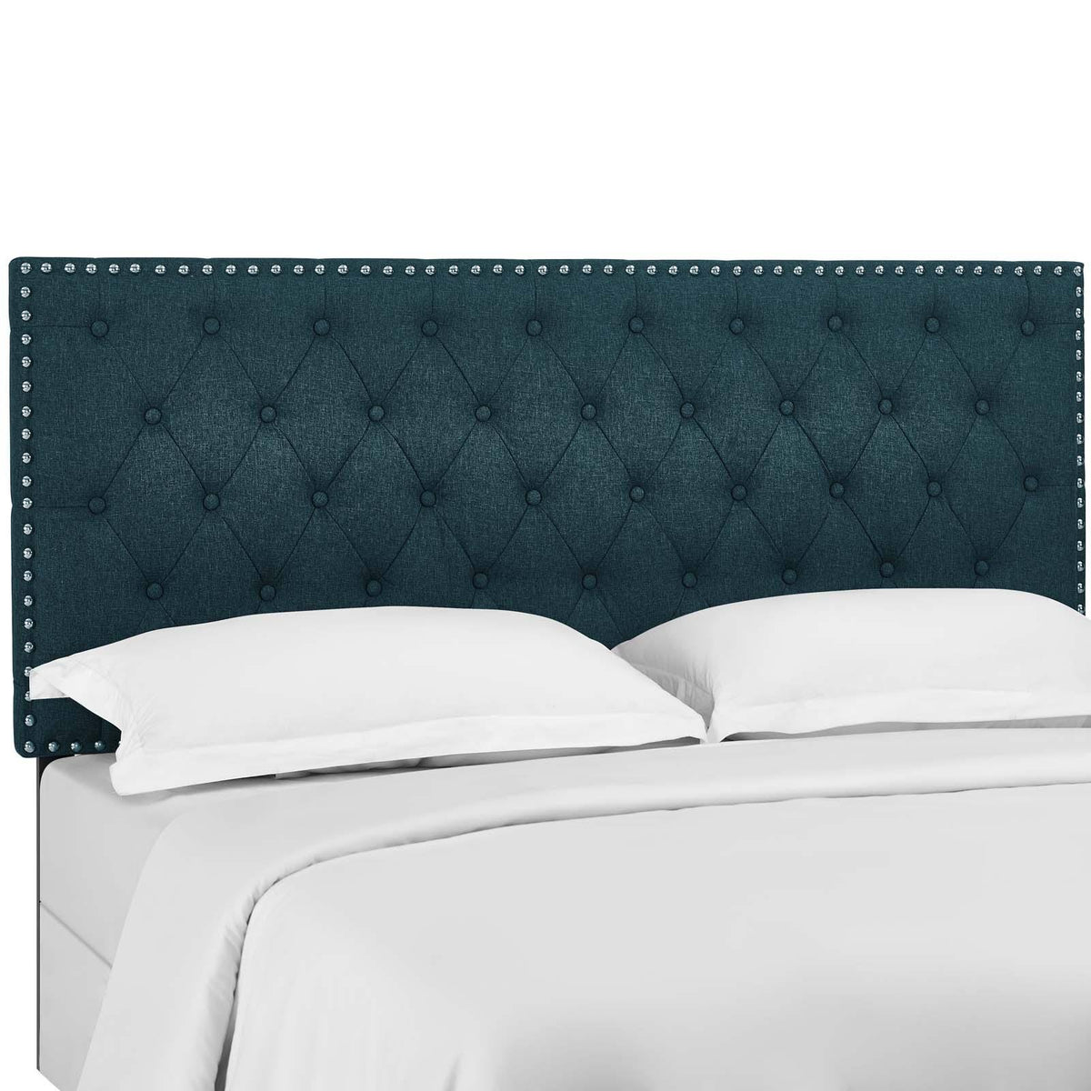 King and California King Upholstered Linen Fabric Headboard Z632
