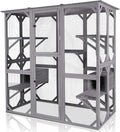 Large Outdoor Cat Enclosure with Door Platform I625034