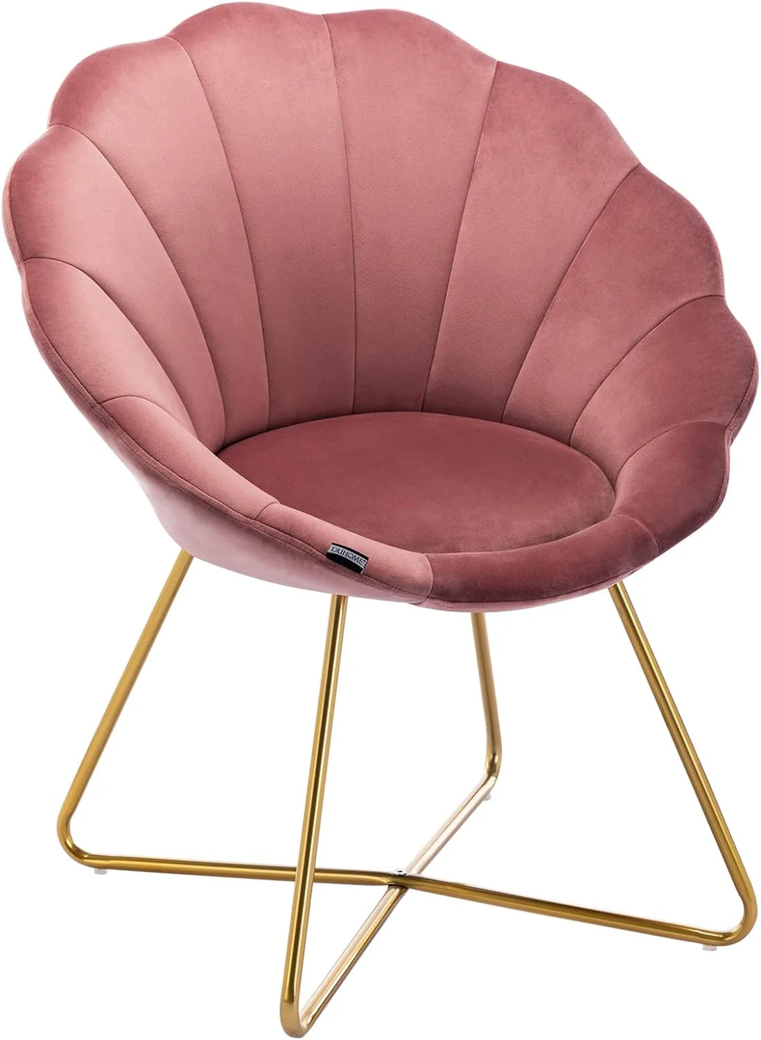 Velvet Upholstered Accent Chair with Metal Legs M10139