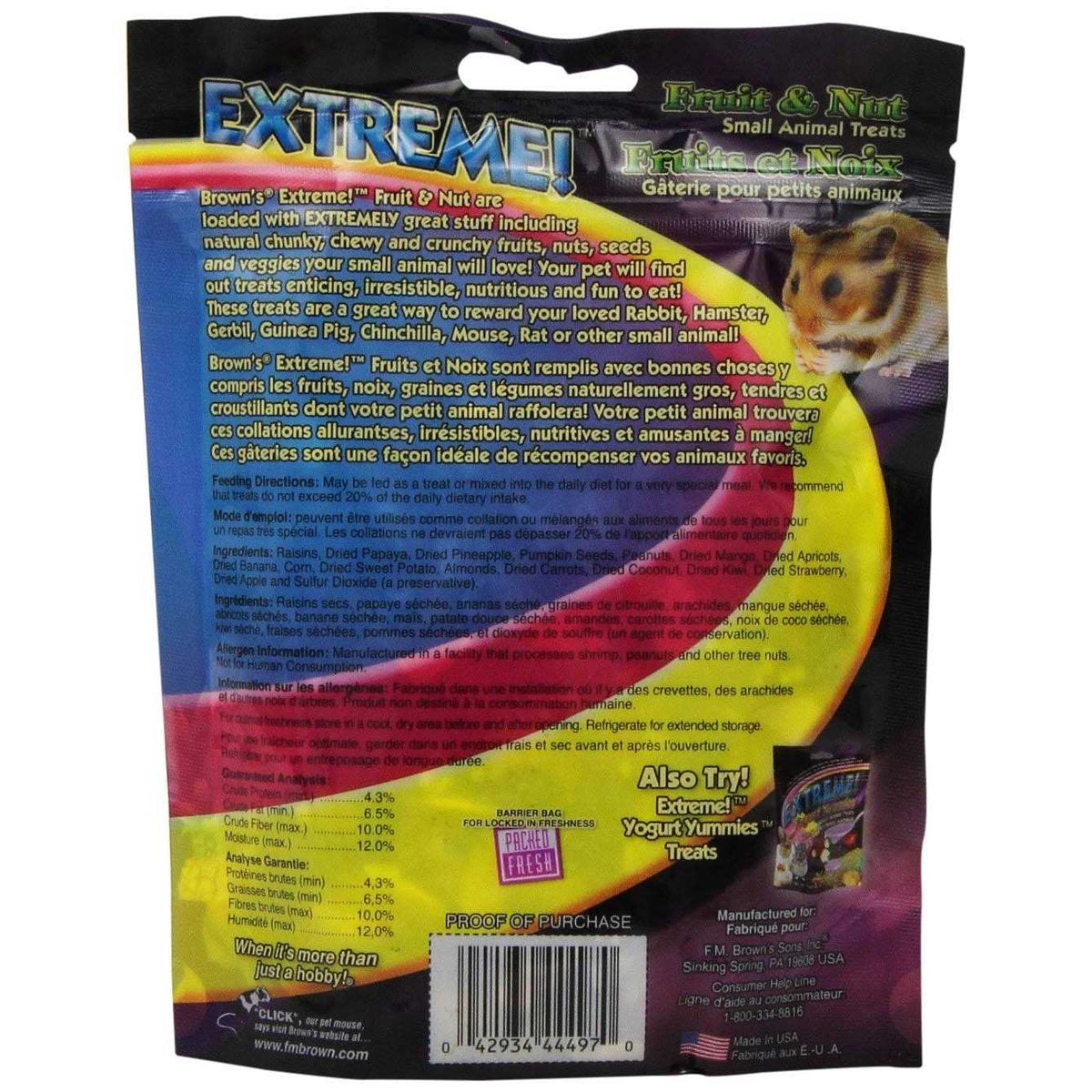 Small Animal Treats Fruit and Nut 6 oz Q9046