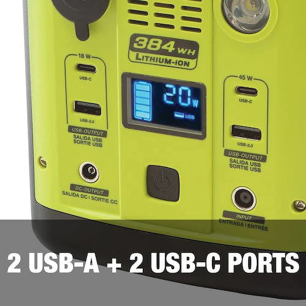 Portable Power Generator with Outlets and USB Ports O51876