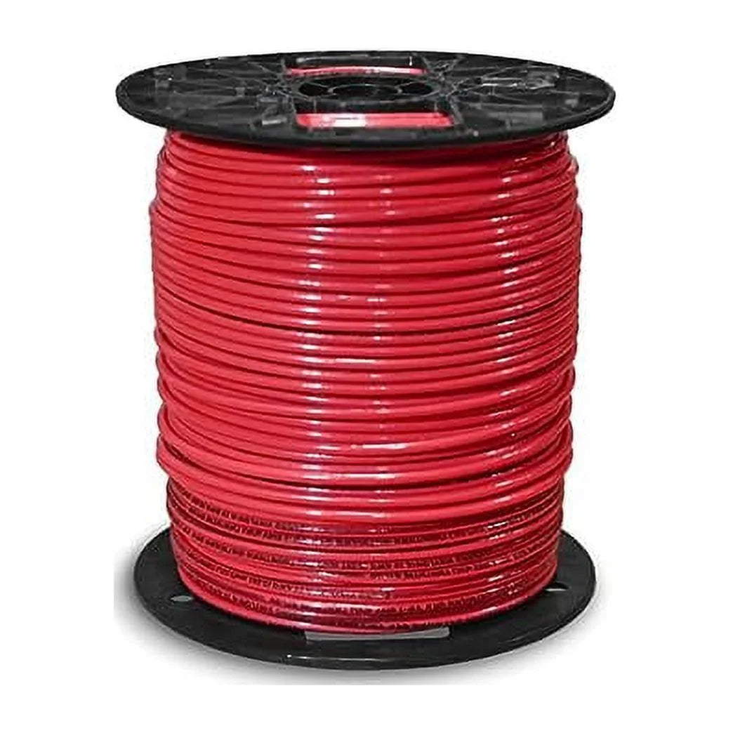 Insulated Copper Building Wire 600 Volts 10 Stranded 500' FT Spool Red Z810