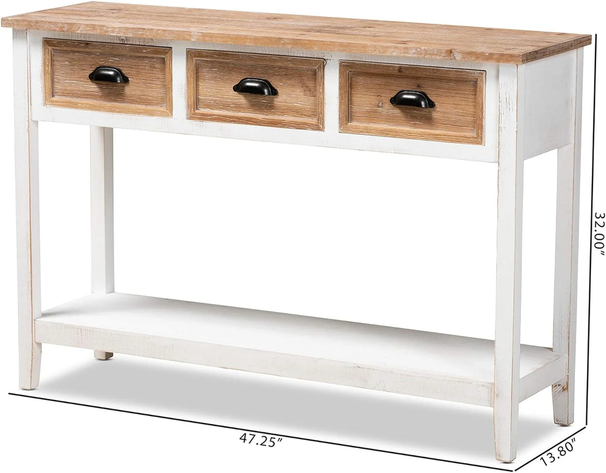 White Oak Console Tables O402767