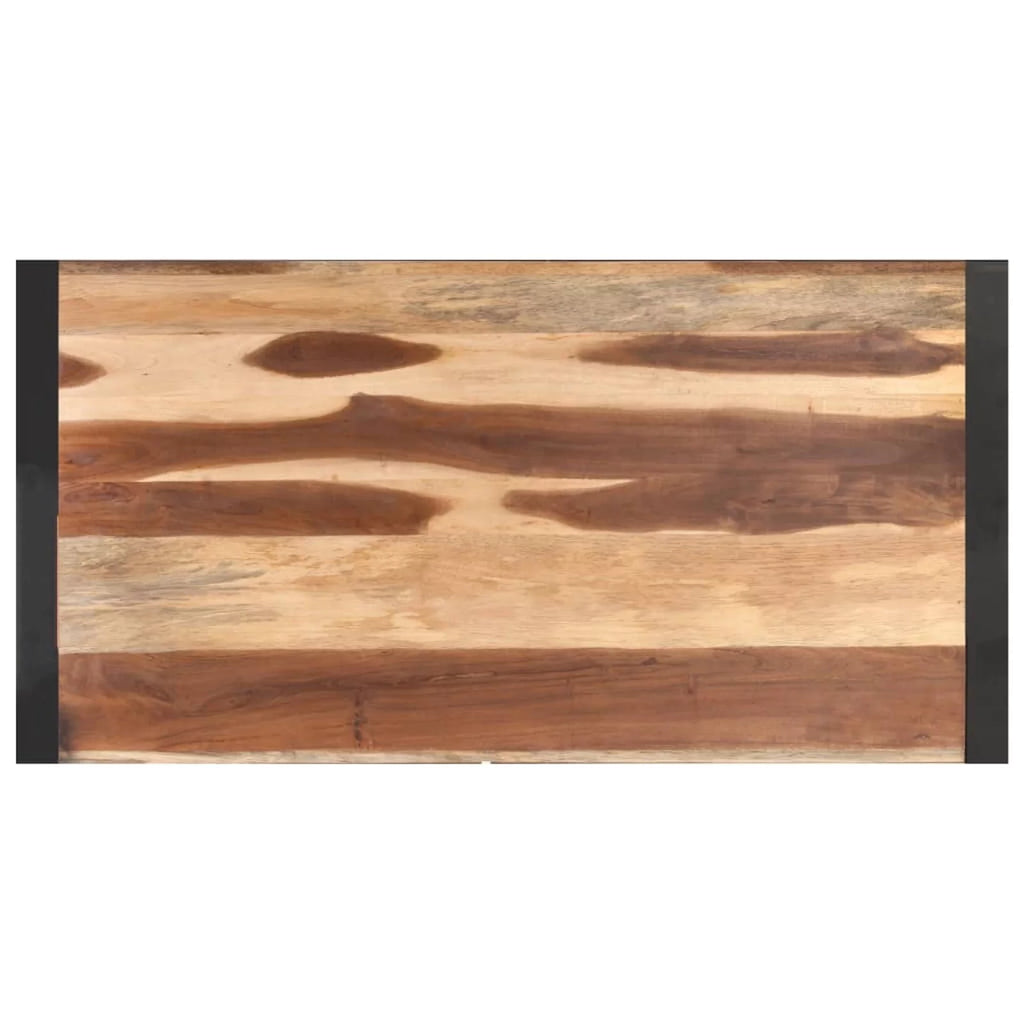 Acacia Wood Coffee Table with Steel Legs S71208