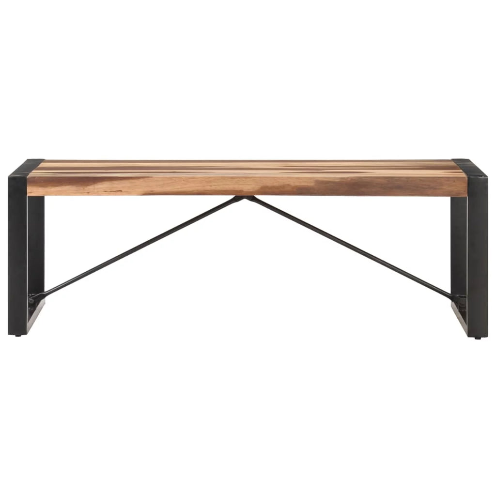 Acacia Wood Coffee Table with Steel Legs S71208