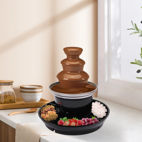 3 Tiers Stainless Steel Chocolate Fondue Fountain X823