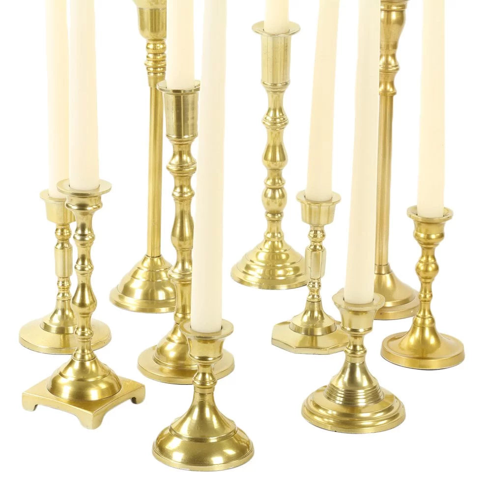 Gold Mixed Taper Holders Set of 10 U476754