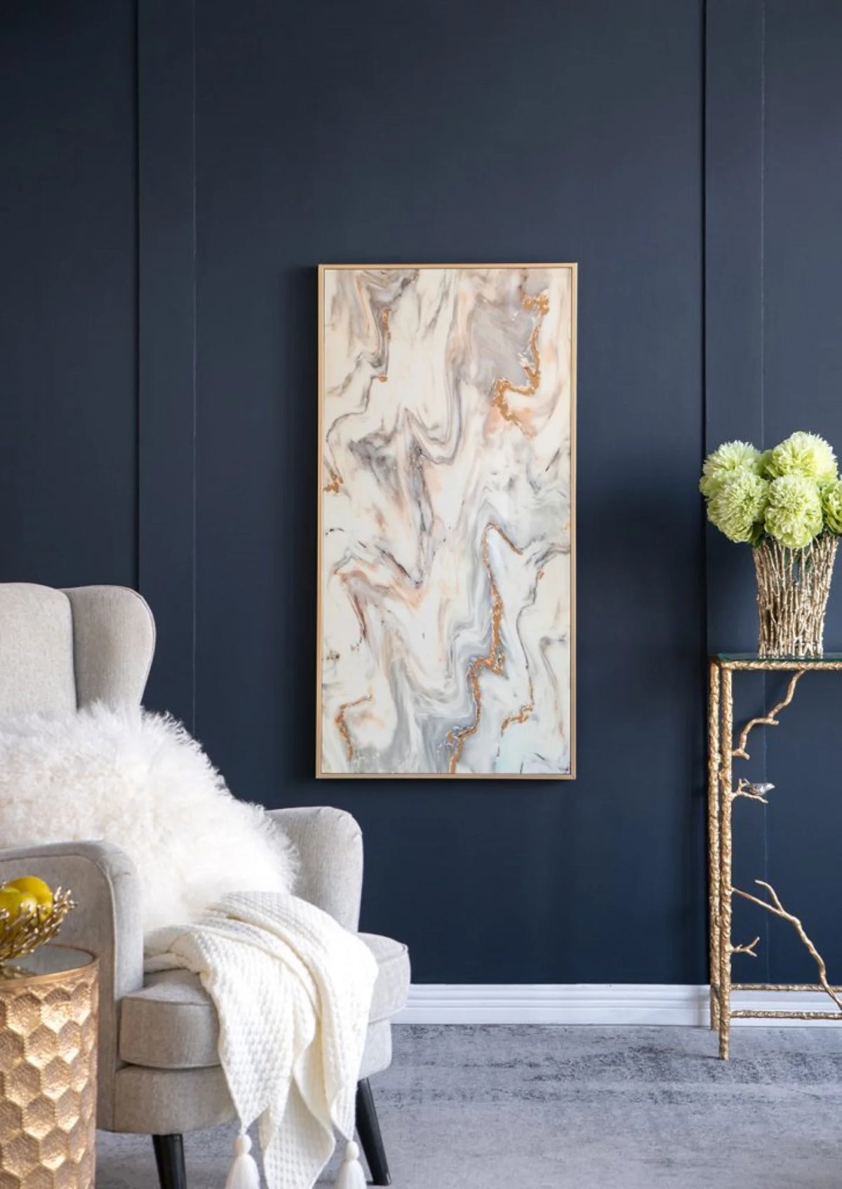 Marble Pattern Framed Wall Art P608805