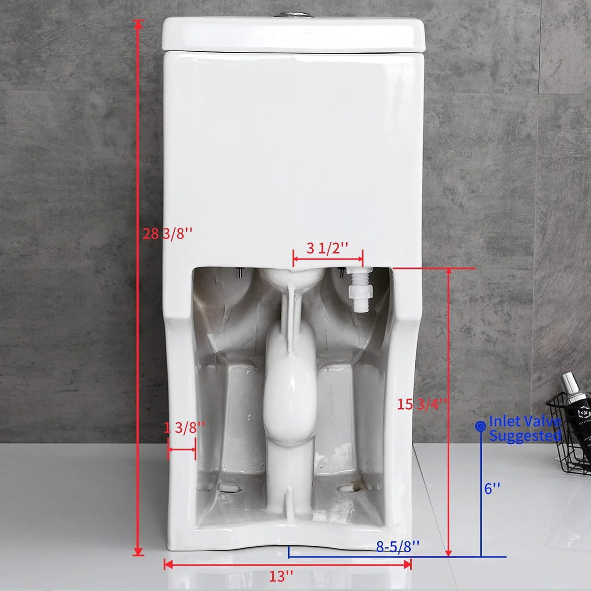 One-Piece Dual Flush Ceramic Toilet E946