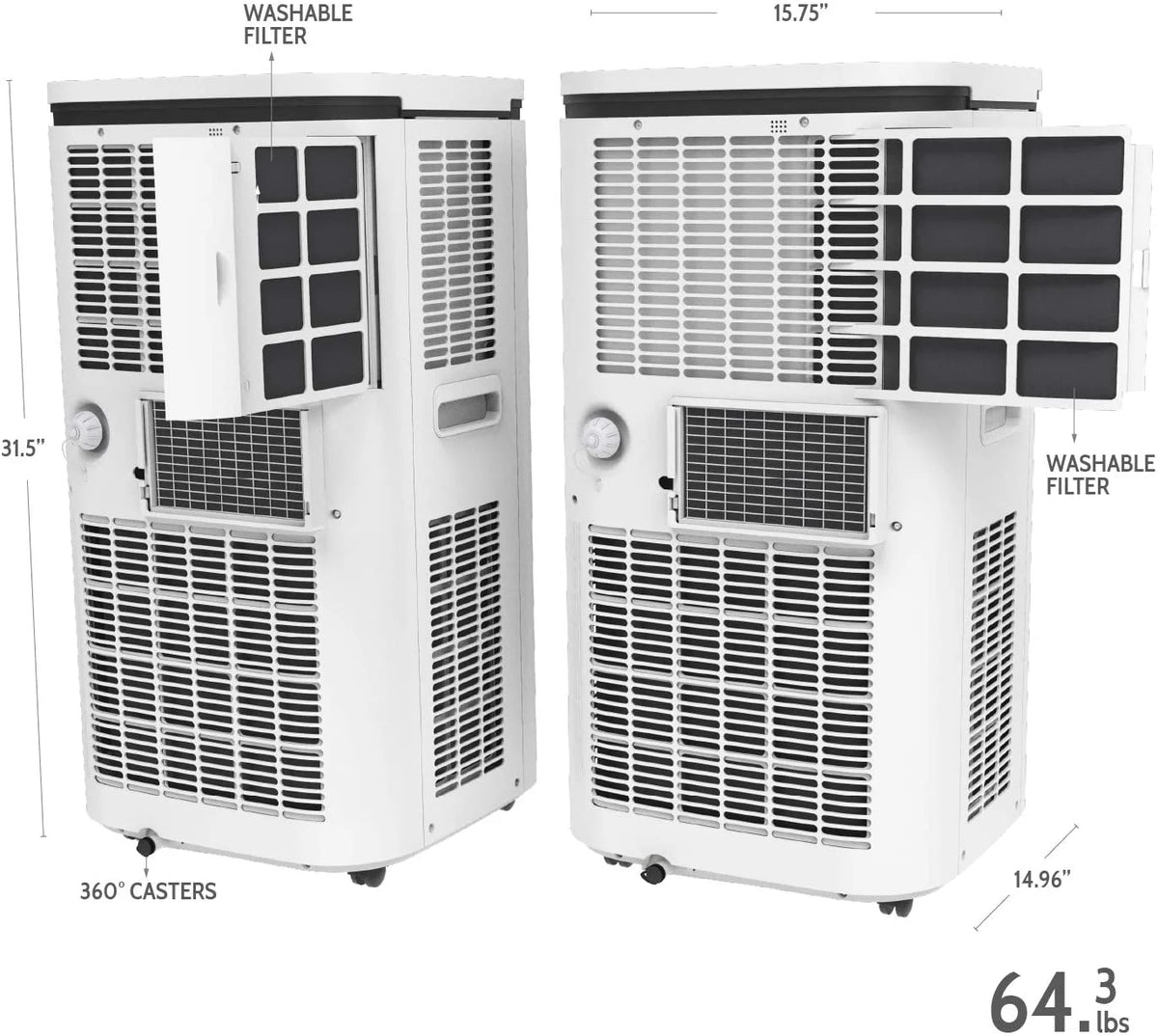 14,000 BTU Portable Air Conditioner X644739
