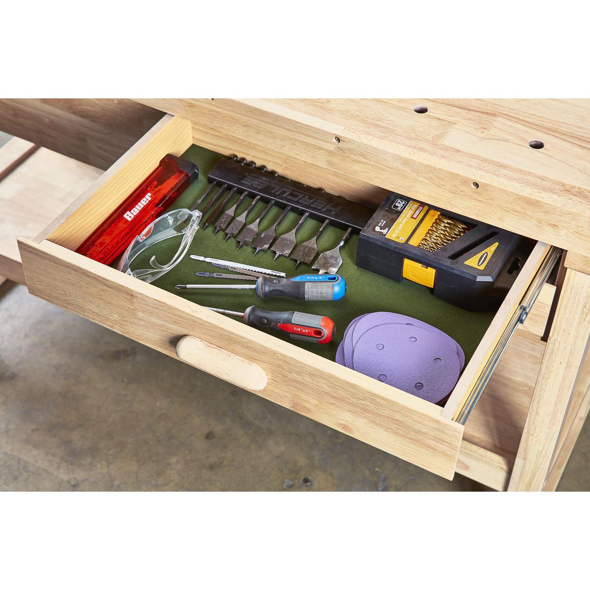 60 in. 3-Drawer Hardwood Workbench Z46542