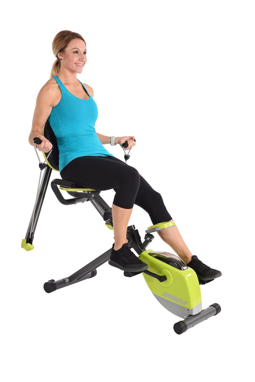 Upright Exercise Bike with Upper Body Resistance Arms N3373