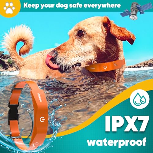 Electric Dog Fence with Training Collar, Rechargeable Waterproof Collar V73708