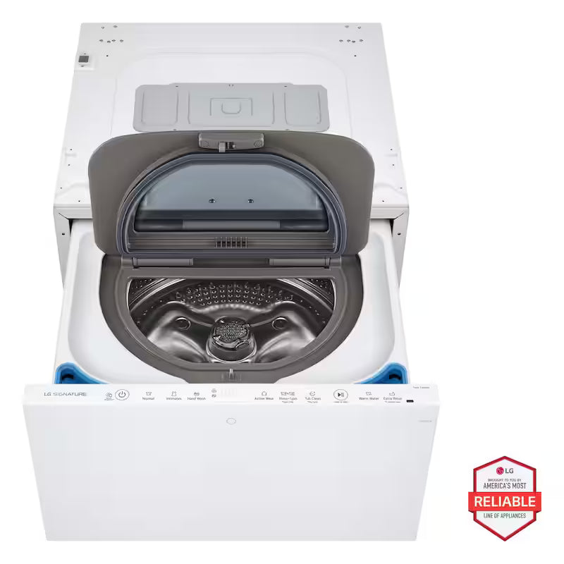 24 in. W 0.7 cu. ft. Laundry Pedestal Washer in White O515