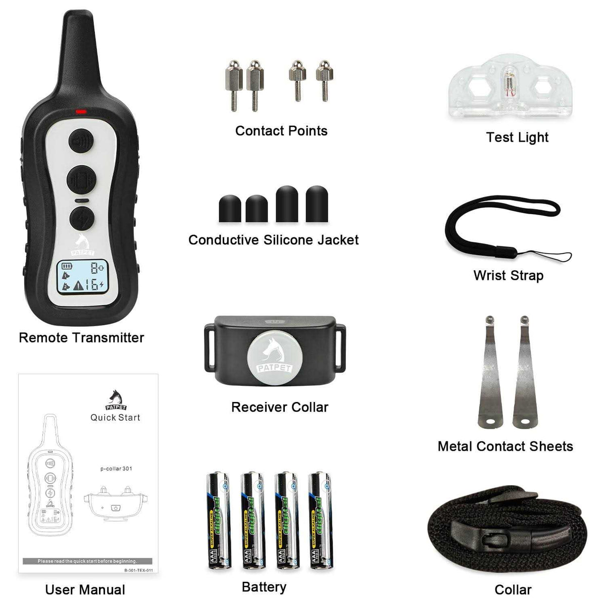 Remote Dog Bark Control Training Shock Collar I8151