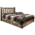 Full Size Platform Bed with Storage S765