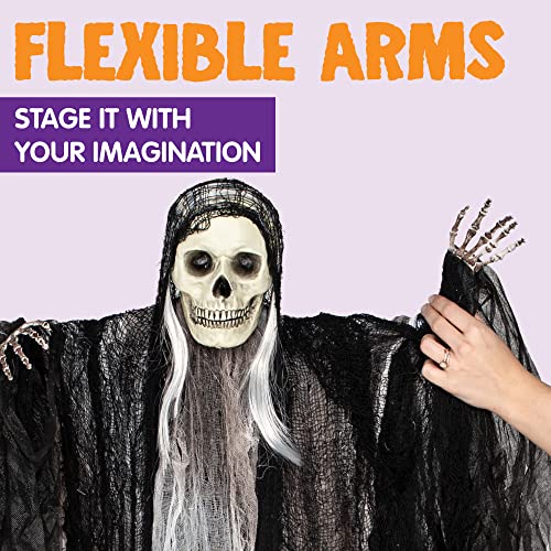 3 Pack Hanging Halloween Skeleton Ghosts Decorations O259599