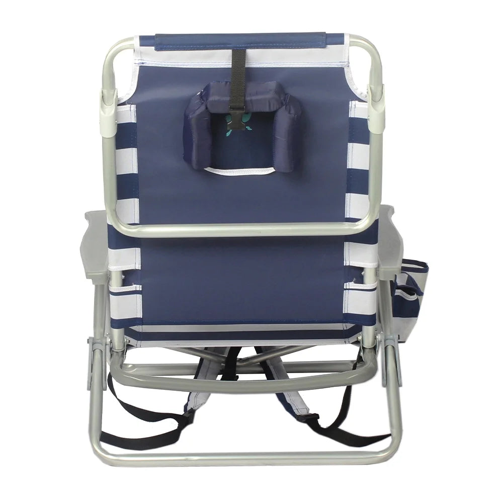 Stripe Outdoor Beach Lounge Recliner W730279