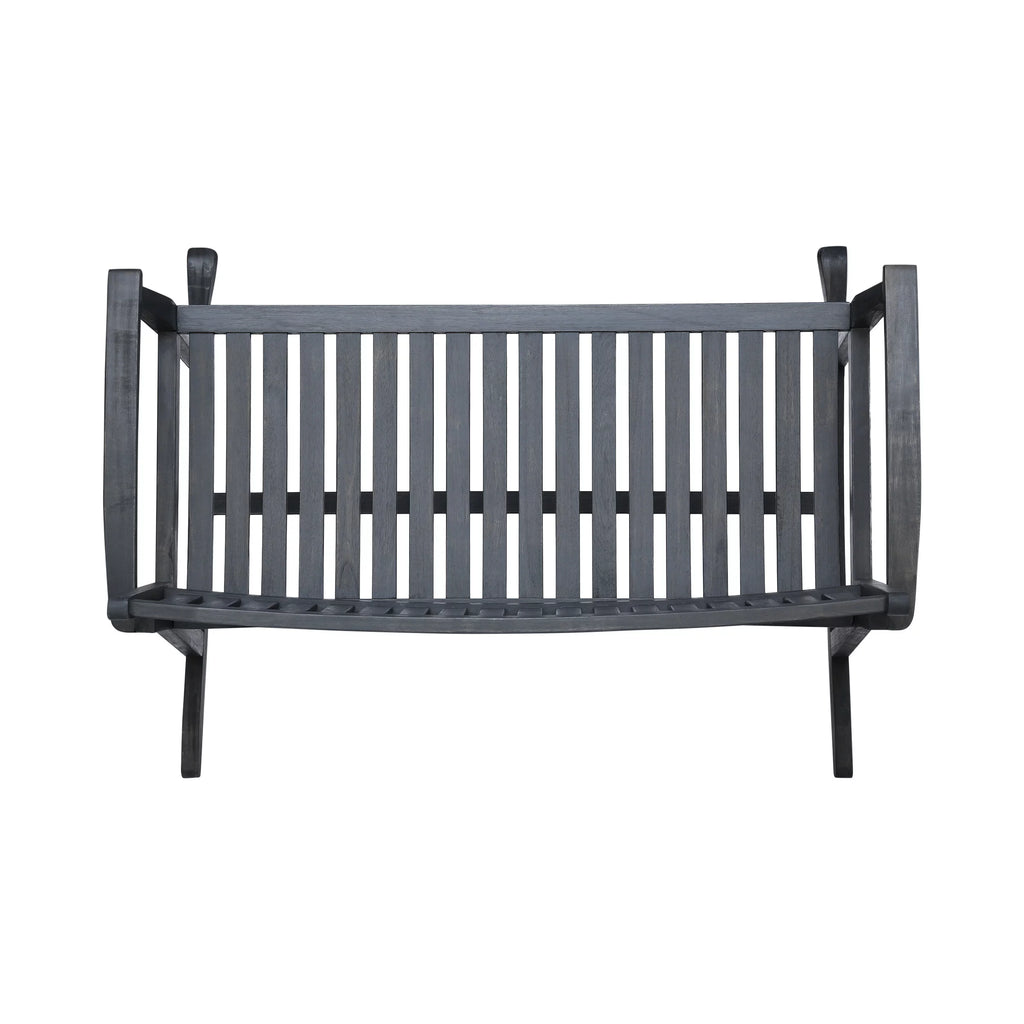 Dark Gray Acacia Wood Patio Rocker X7258
