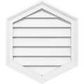Vertical Peaked Surface Mount PVC Gable Vent F38558