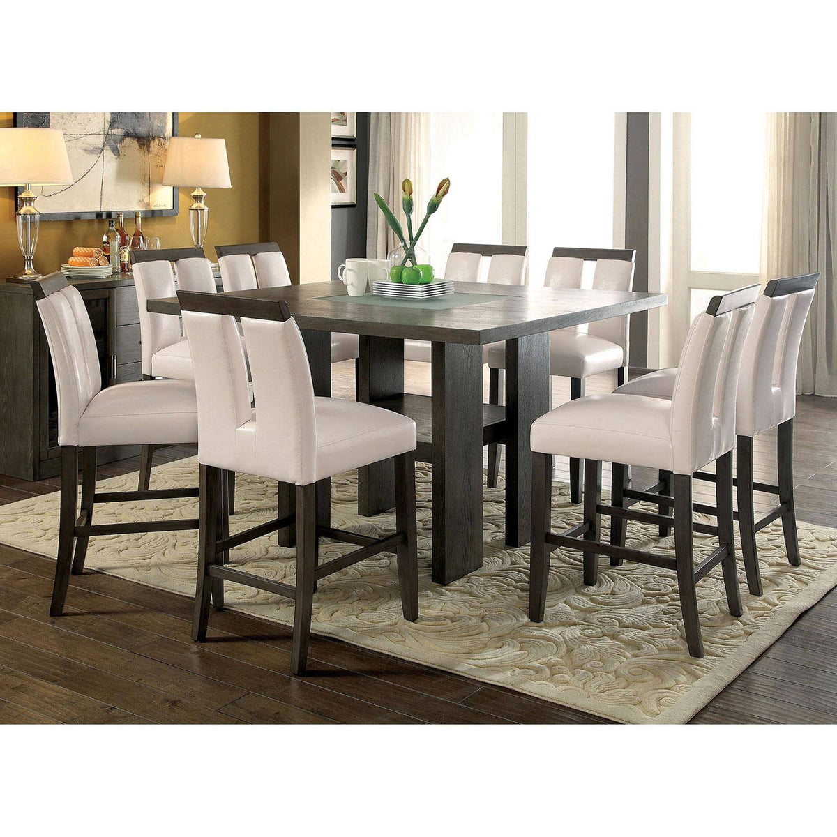 Gray Counter Height Table K358229