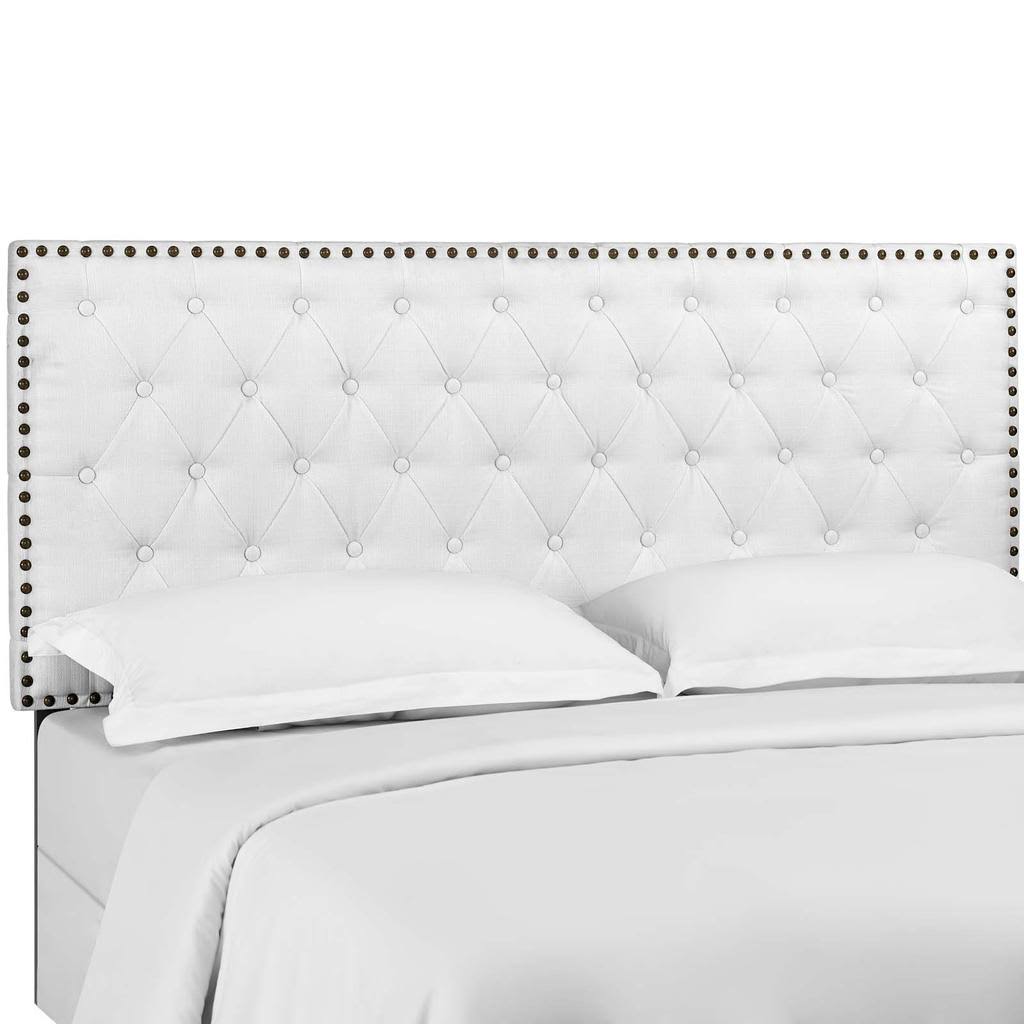 King and California King Upholstered Linen Fabric Headboard Z632