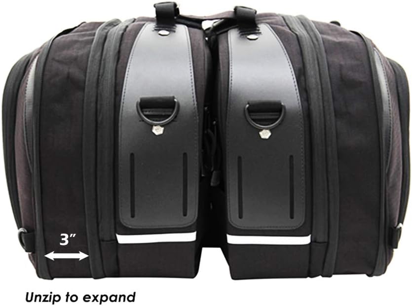 Motorcycle Saddlebags with Universal Mounting System T10674