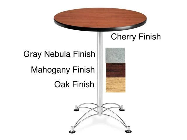 Round Chrome Base Cafe Table J569