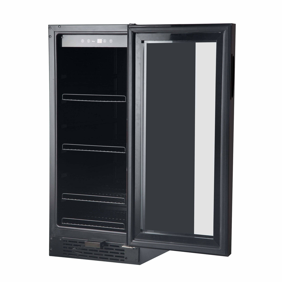 Black Glass 80-Can 3.4 Cu ft. Beverage Refrigerator T3522
