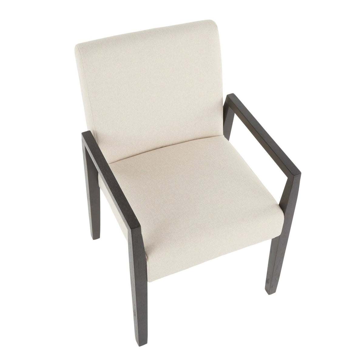 Crushed Brown Velvet White Washed Wood Dining Arm Chair Set of 2 K415