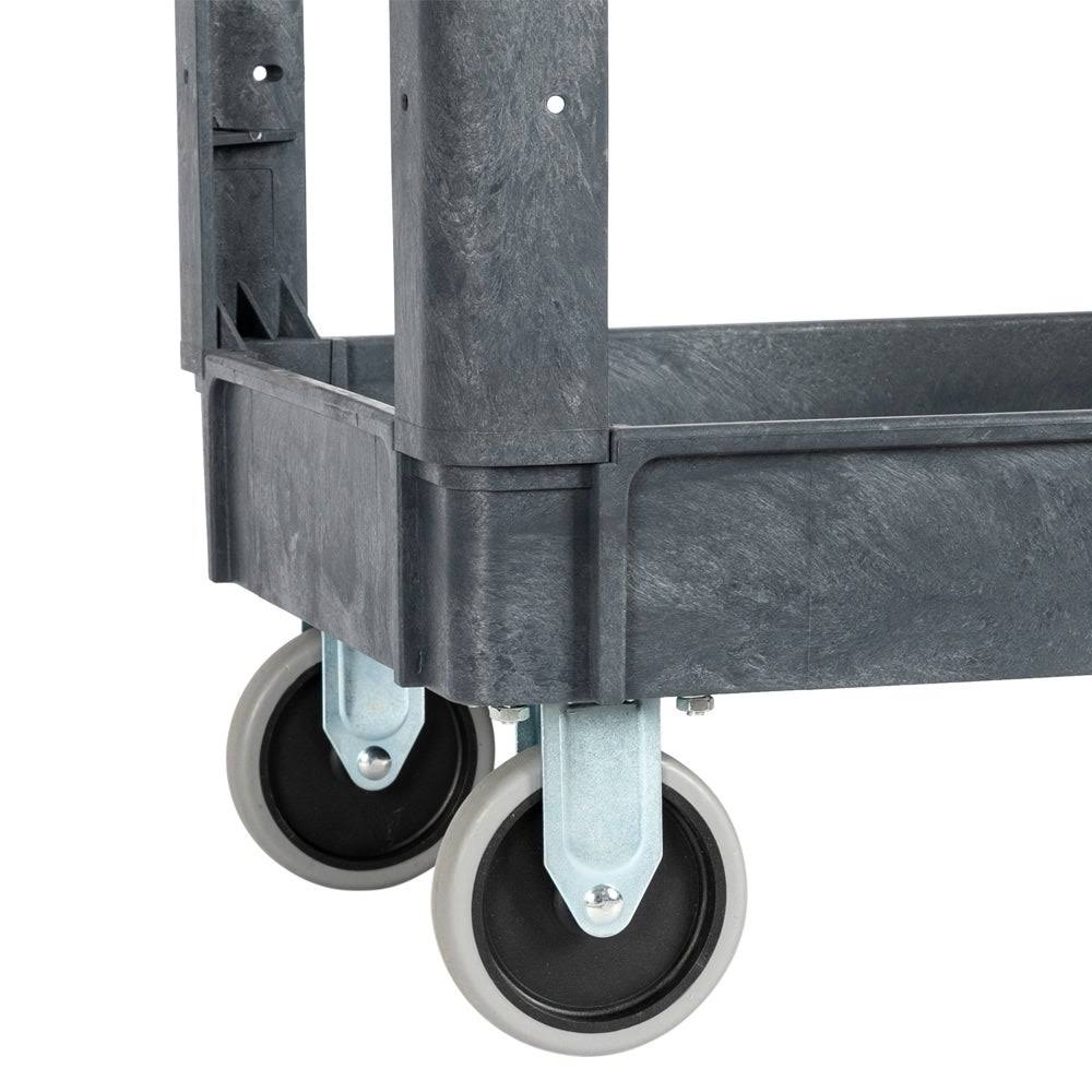 Grey Three-Layer Plastic Storage Trolley U1827