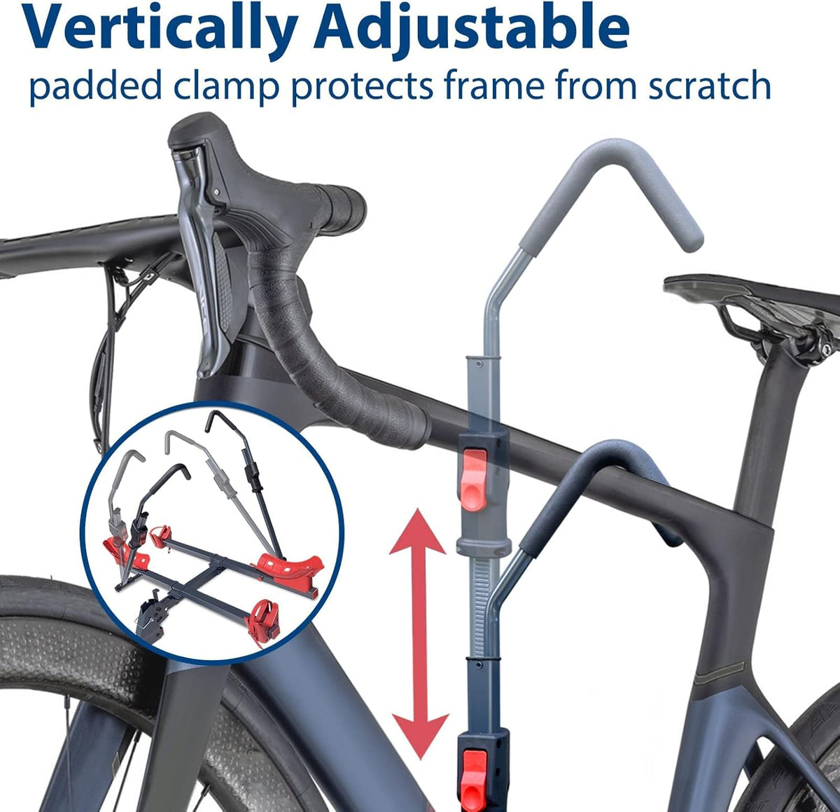 2'' Hitch Bike Rack 2-Bike 132 lbs Capacity with Smart Tilting Q40730