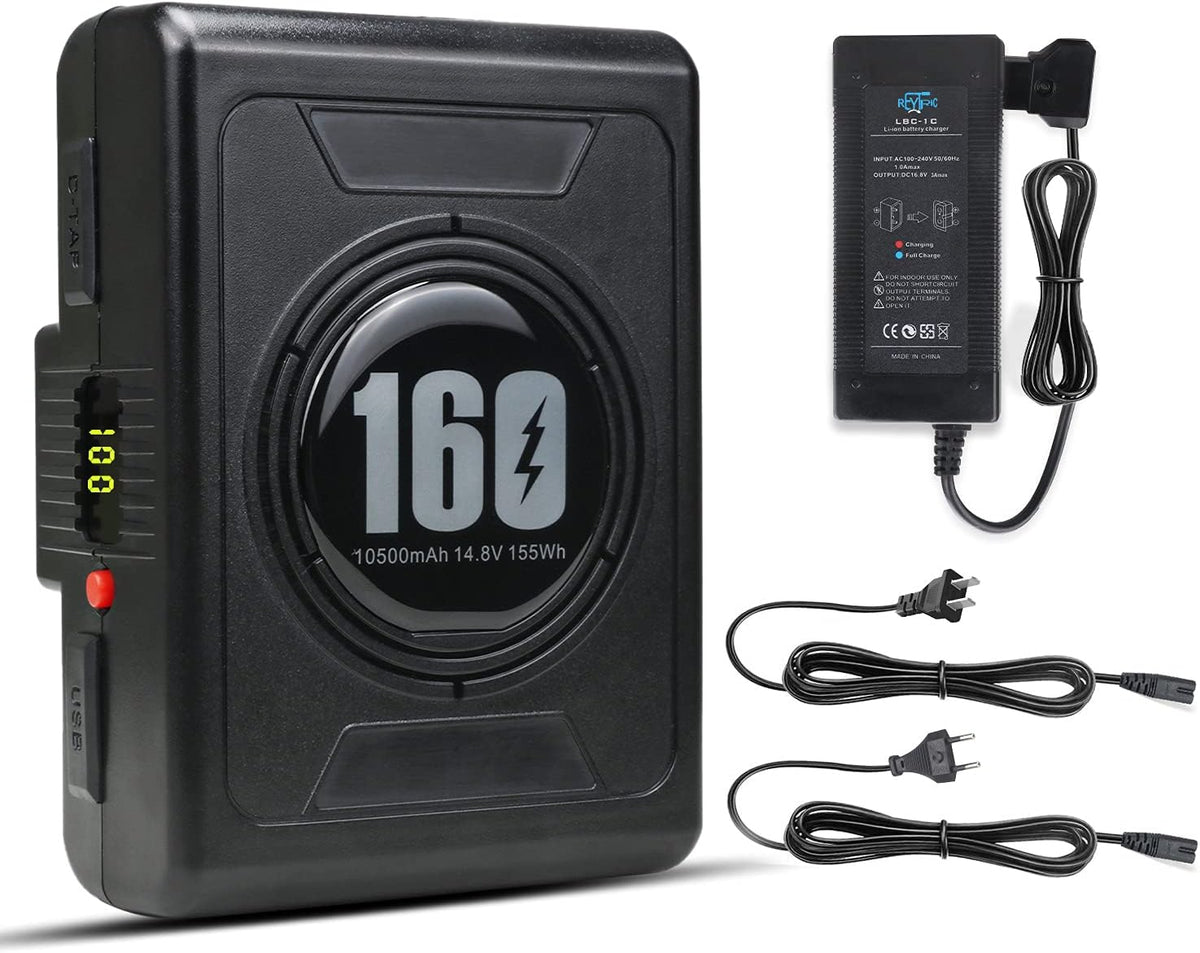 10500mAh Gold Mount Battery with D-tap Charger and Cable R644244