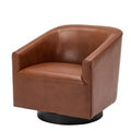 Caramel Swivel Barrel Chair C99302