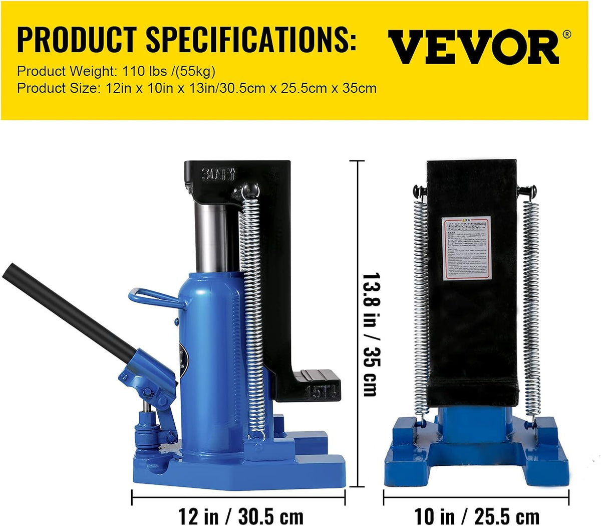 15 Ton Hydraulic Toe Jack A152