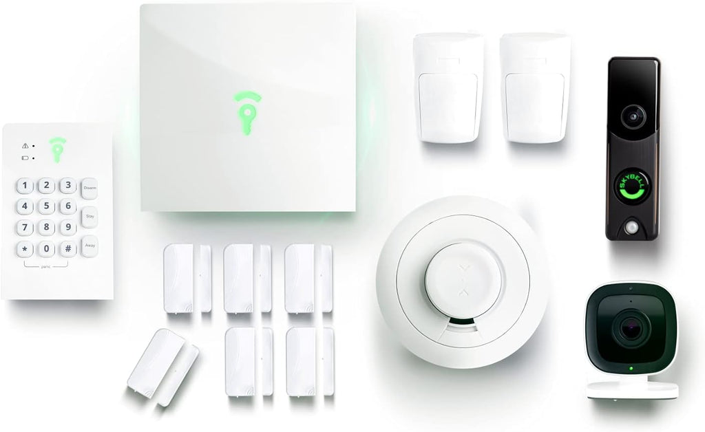 Home Security System 13 Piece Kit with Indoor & Doorbell Camera B19263