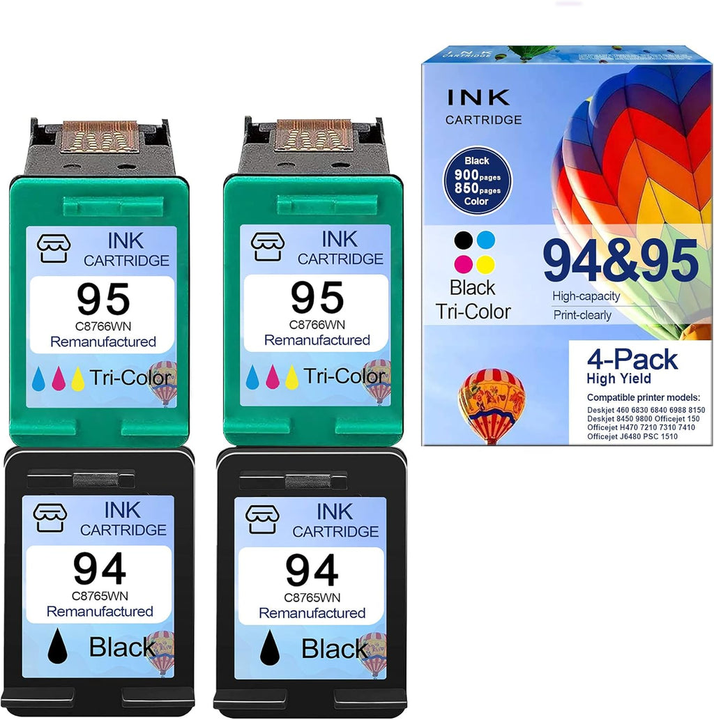 4 Pack Remanufactured Ink Cartridge Replacement C3927