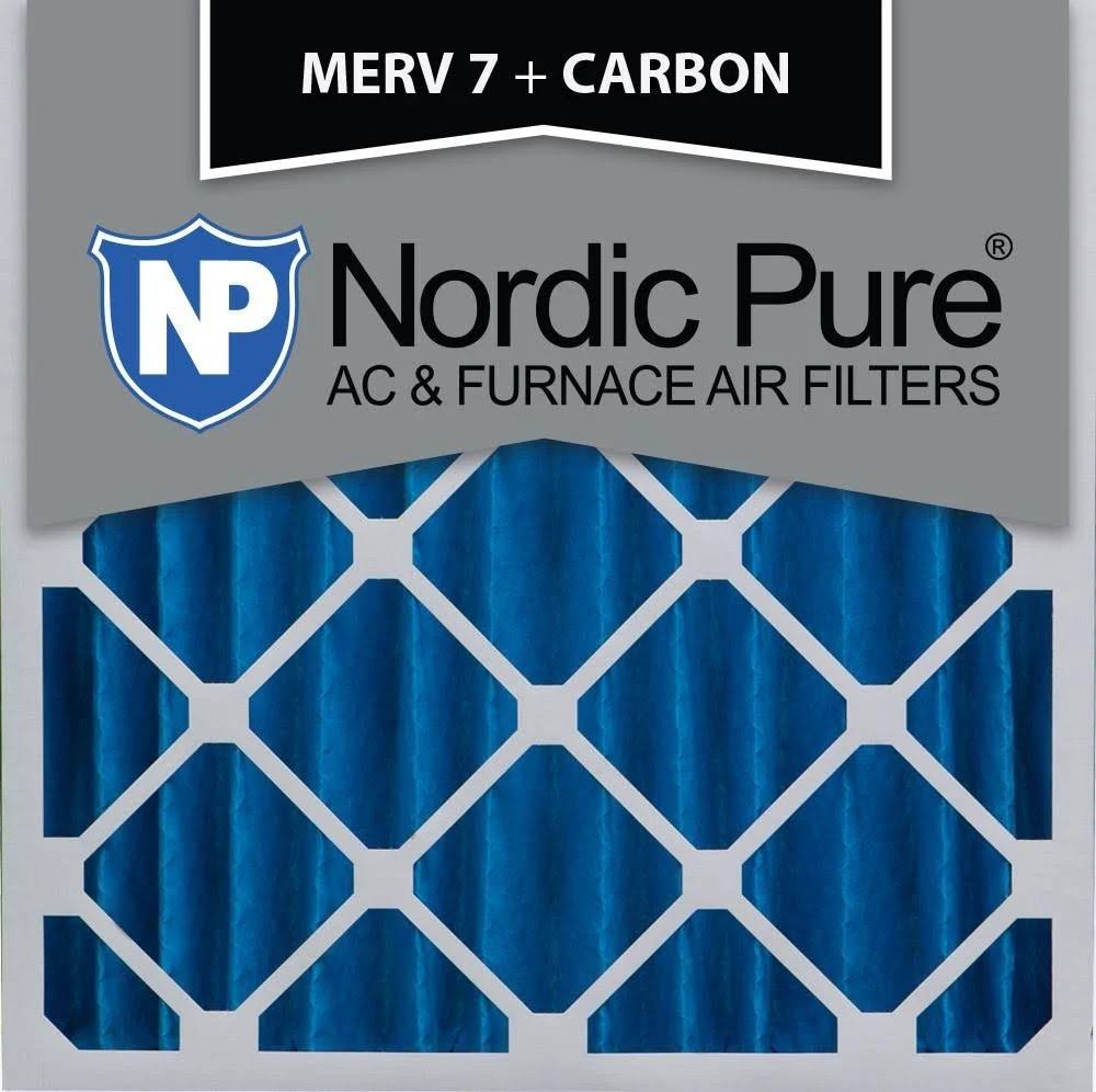 20x20x4 Pleated Air Filters MERV 7 Carbon Qty 6 L859