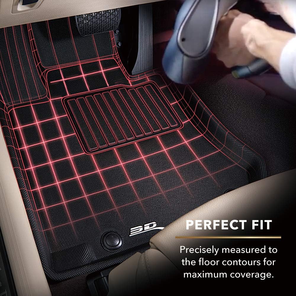 All-Weather Floor Mats Custom Fit Car Floor Liners Black G2715