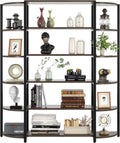 6-Tier Wooden Bookcase with Adjustable Feet L327